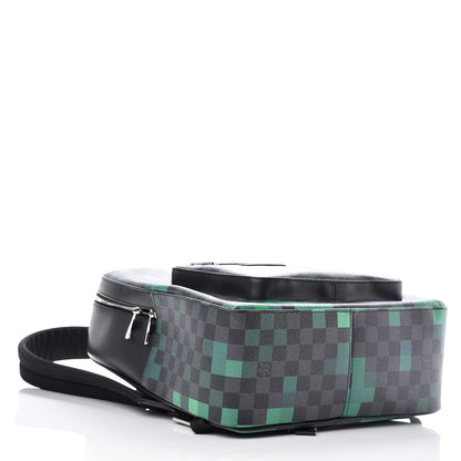 Louis Vuitton Damier Graphite Pixel Josh Backpack Vert 4 of 9
