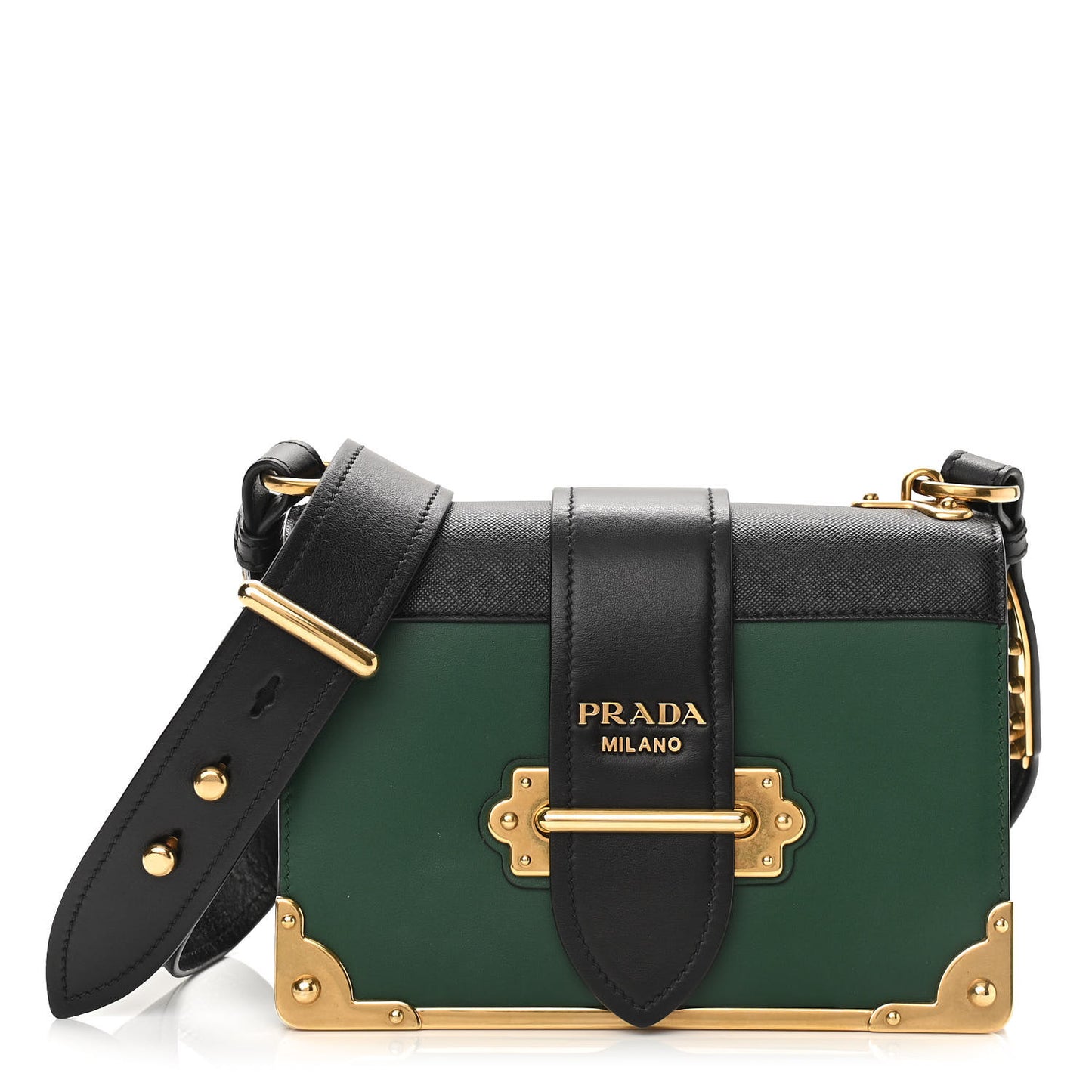 City Calf Saffiano Cahier Bag Biliardo Black
