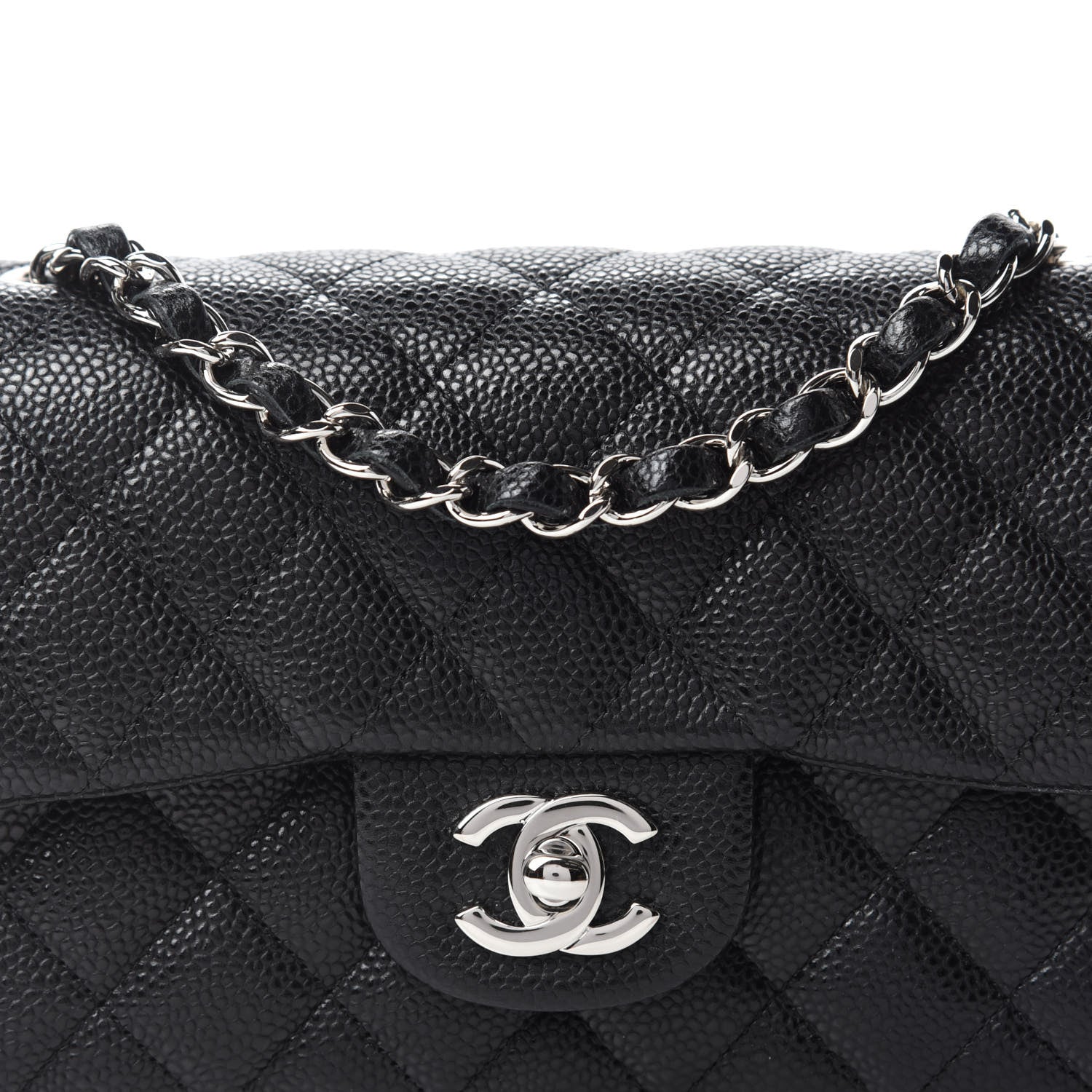 Chanel Caviar Quilted Mini Rectangular Flap Black 11 of 12