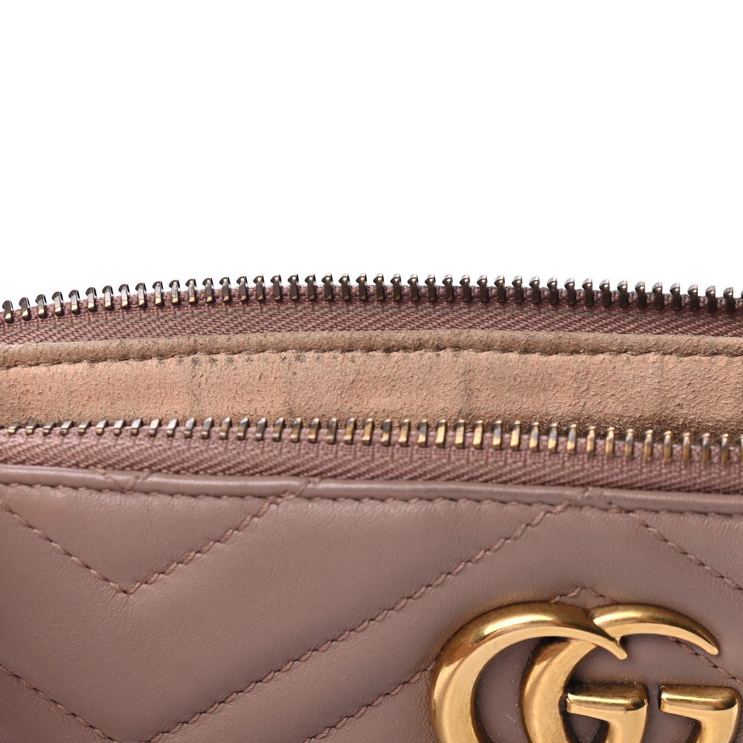 Gucci Calfskin Matelasse Mini GG Marmont Chain Bag Porcelain Rose 5 of 5