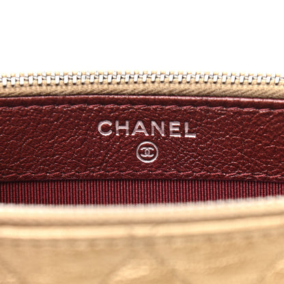 Chanel Metallic Goatskin Quilted Small Gabrielle Clutch With Chain Bronze 6 of 12