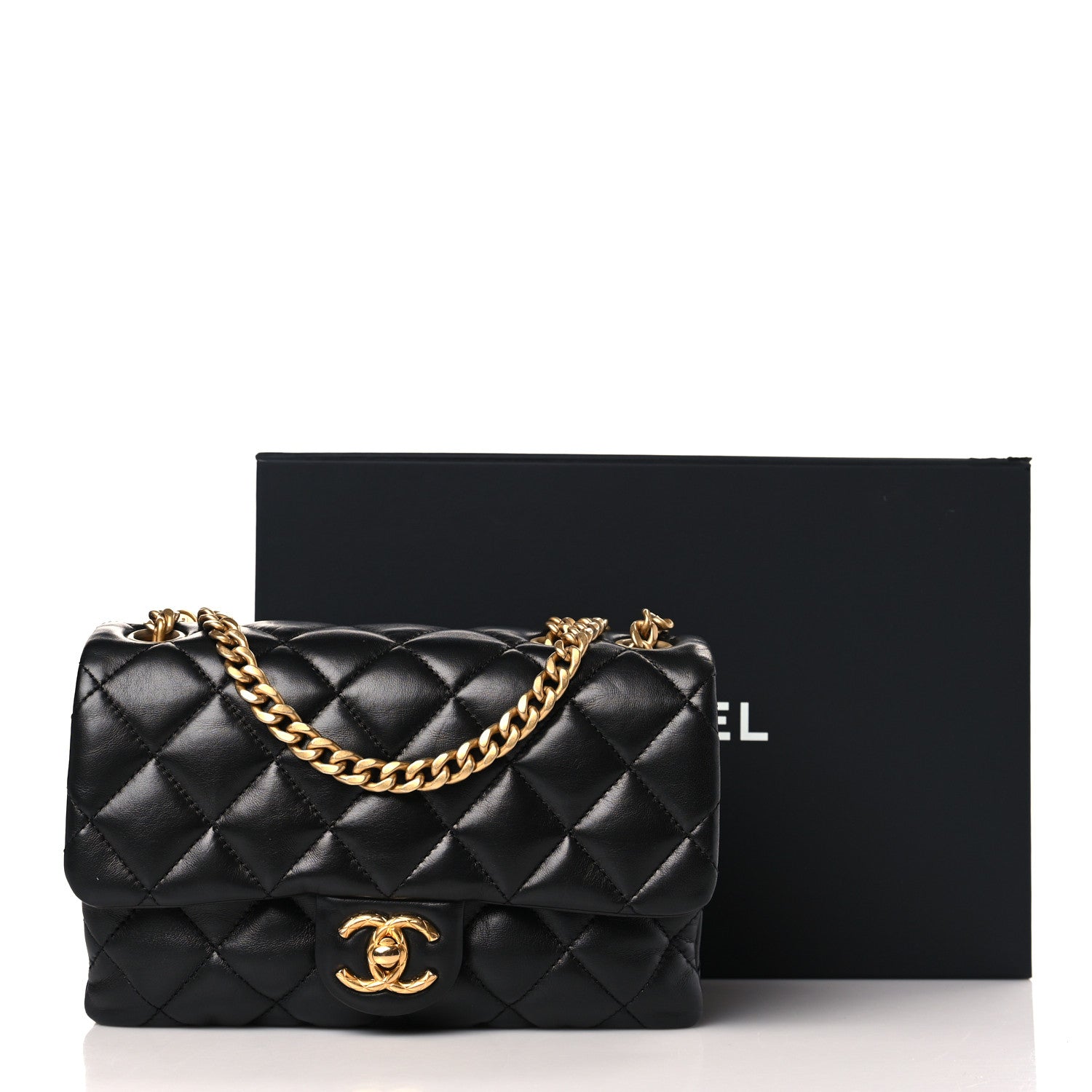 Chanel Lambskin Quilted Small Pillow Crush Flap Black 10 of 10