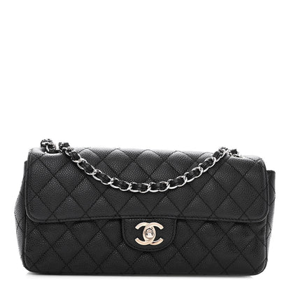 Chanel Caviar Quilted East West Flap Black 1 of 10