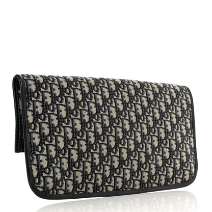 Christian Dior Oblique Fold Over Clutch Blue 3 of 9