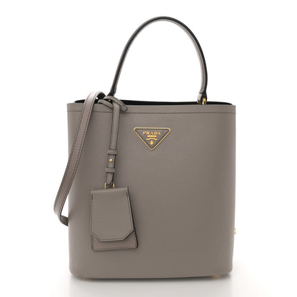 Prada Saffiano Cuir Medium Panier Bucket Bag Argilla 1 of 10
