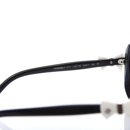 Chanel CC Bow Sunglasses 5171 Black White 5 of 8