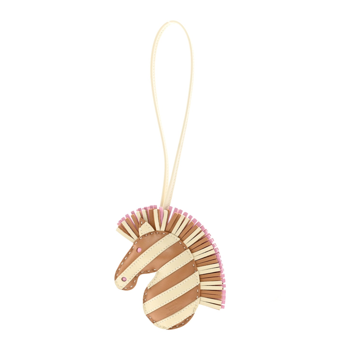 Milo Lambskin Geegee Savannah Bag Charm Craie Sesame Mauve Sylvestre