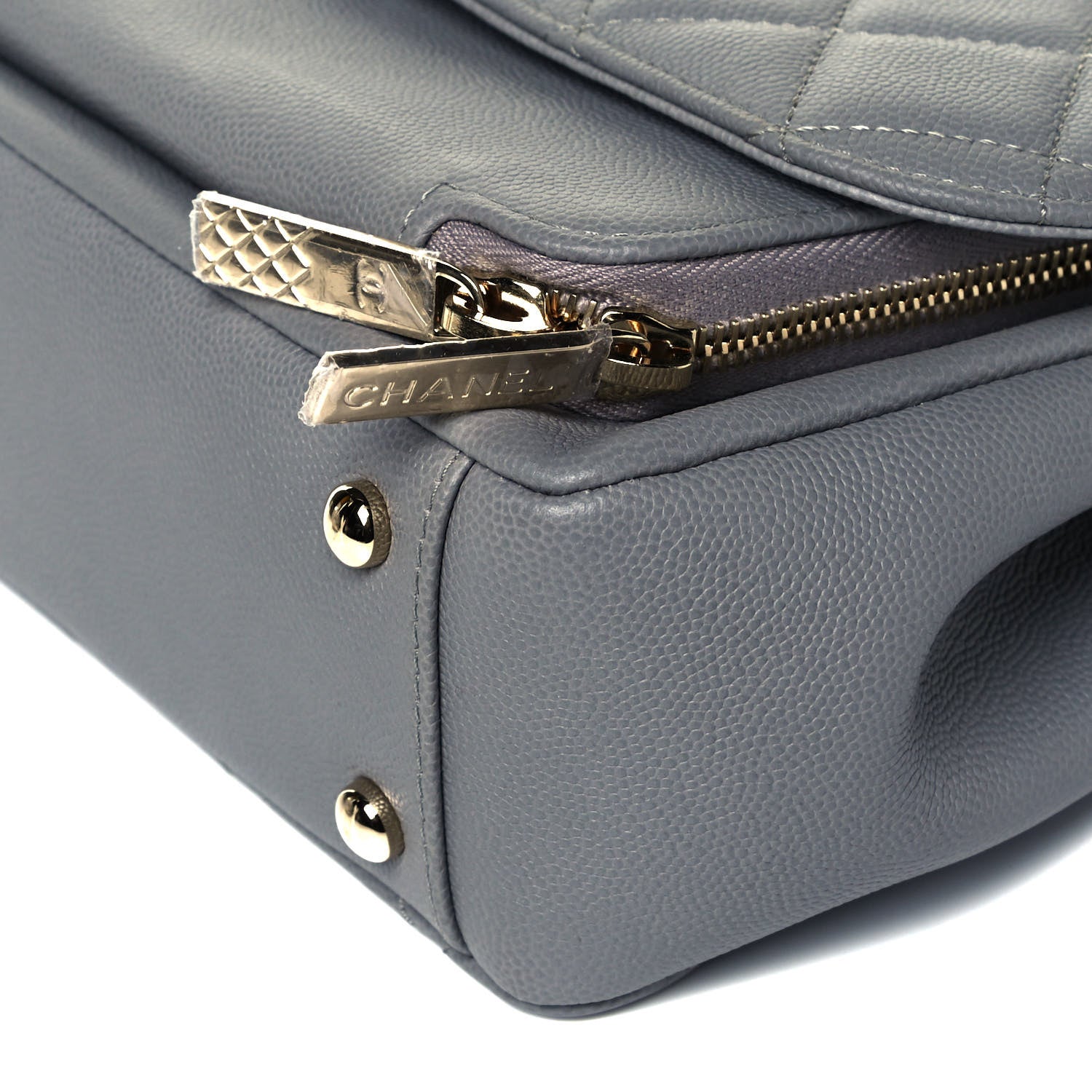 Chanel Caviar Quilted Medium Business Affinity Flap Grey 9 of 9