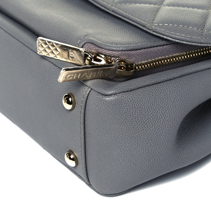 Chanel Caviar Quilted Medium Business Affinity Flap Grey 9 of 9