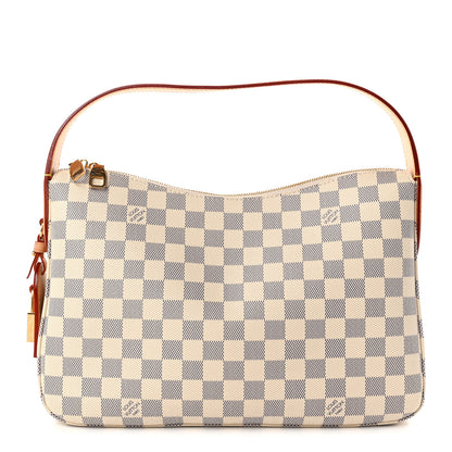 Louis Vuitton Damier Azur Slouchy PM Rose Ballerine 1 of 9