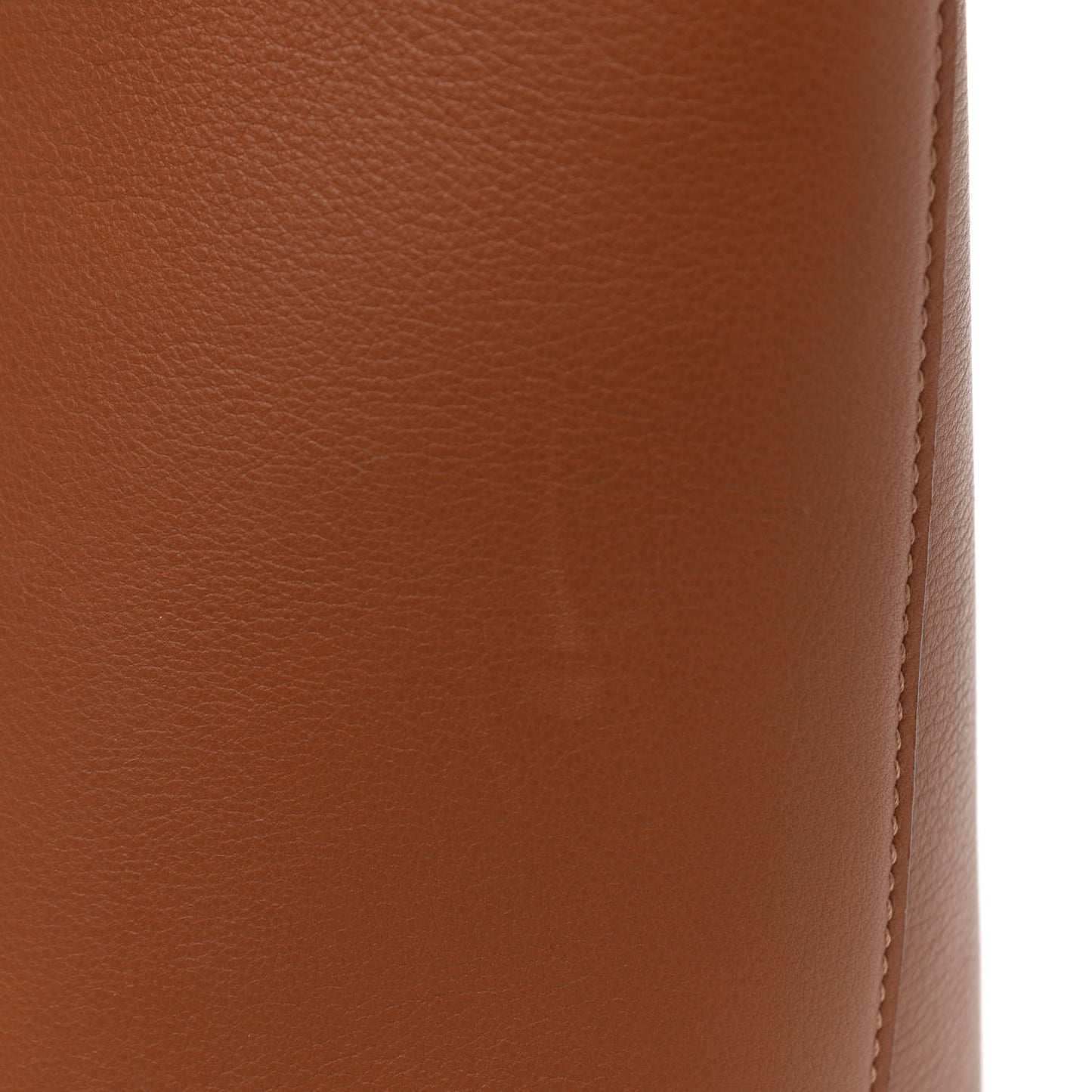 Smooth Calfskin Small Anagram Tote Tan