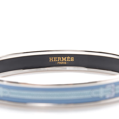 Hermes Enamel Printed Narrow Harnais Des Presidents Bracelet 70 Encres 4 of 6