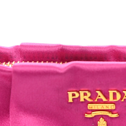 Prada Satin Wristlet Clutch Fuxia 9 of 13