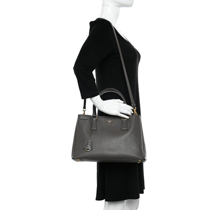 Prada Saffiano Medium Galleria Double Zip Tote Argilla 2 of 23