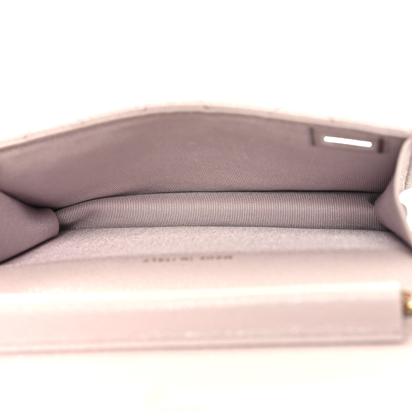 Caviar Quilted Miss Coco Clutch With Chain Light Purple