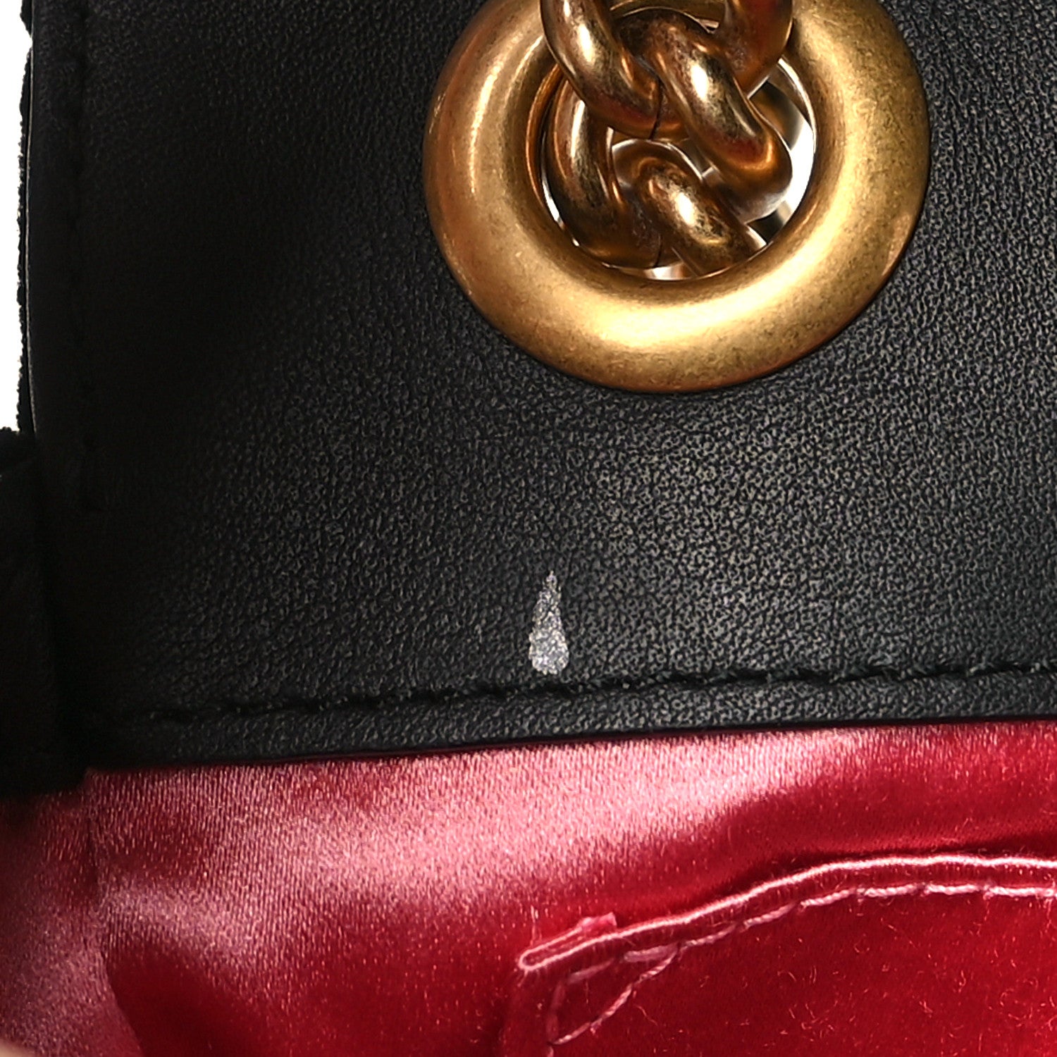 Gucci Velvet Matelasse Mini GG Marmont Shoulder Bag Black 11 of 11