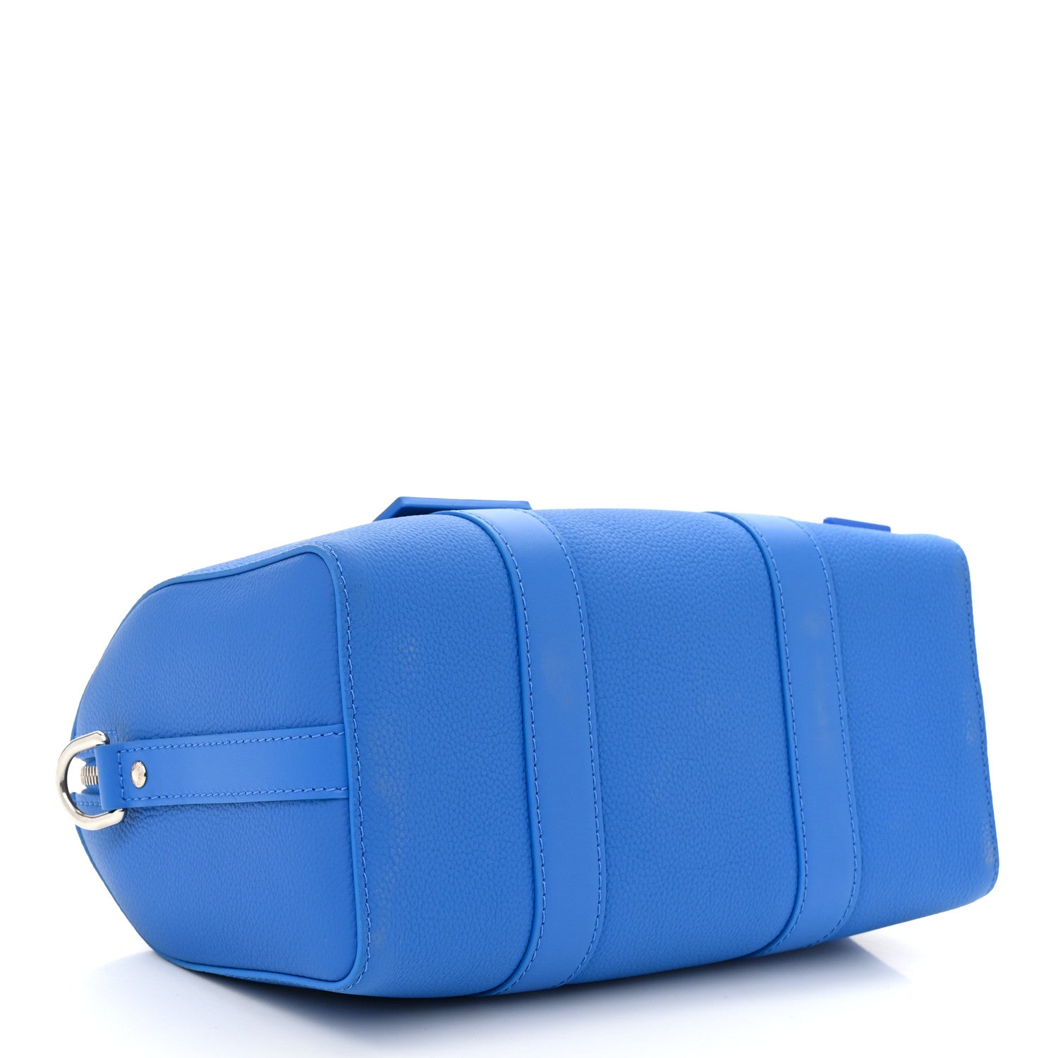 Louis Vuitton Grained Calfskin Aerogram City Keepall Bright Blue 4 of 9