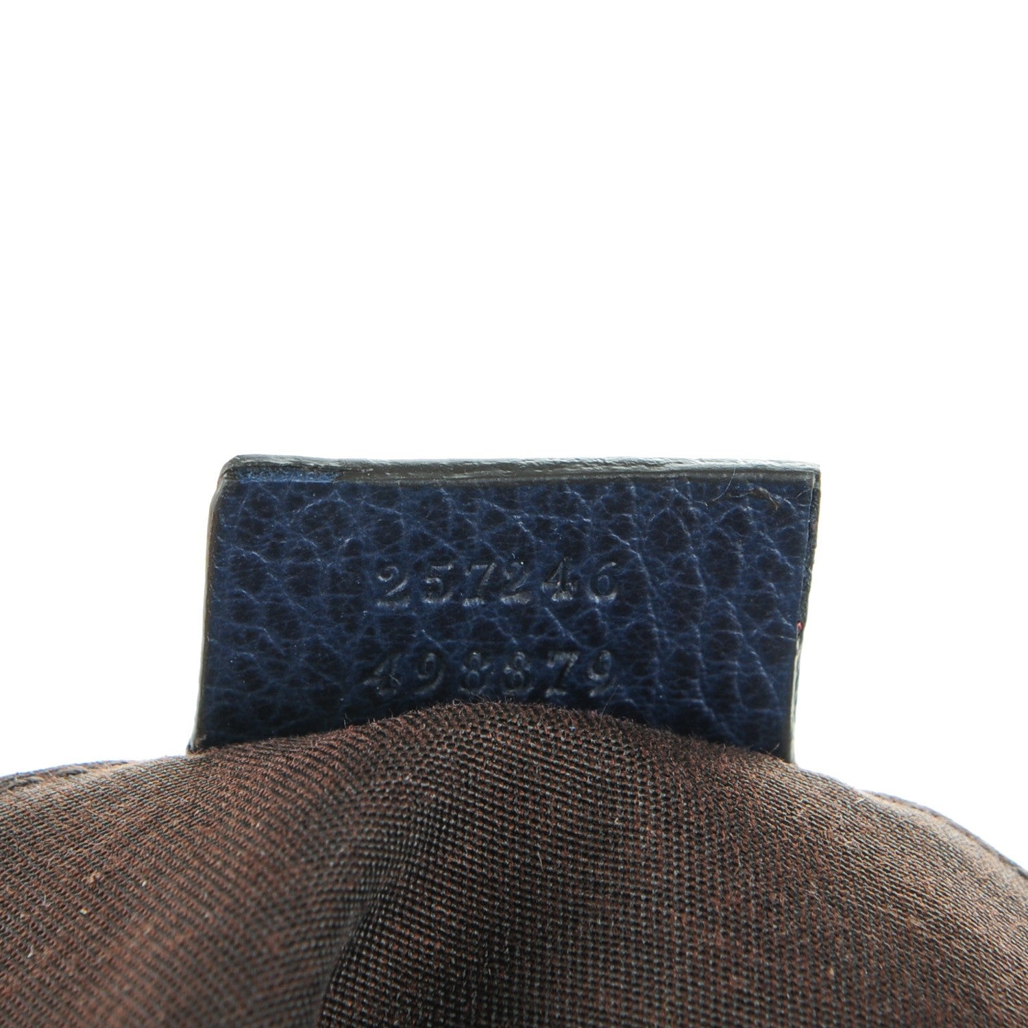 Gucci Crystal Monogram Flat Messenger Bag Navy 7 of 7