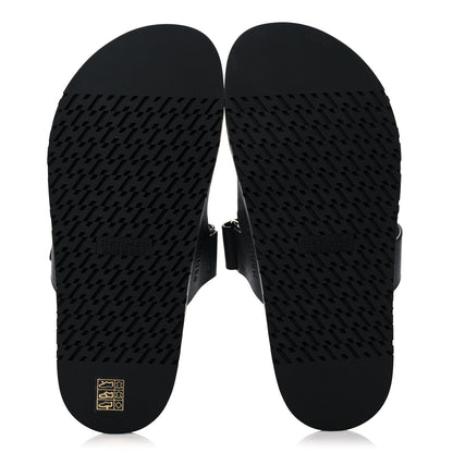 Hermes Epsom Calfskin Graff Hermes Mens Chypre Sandals 41 Black 5 of 8