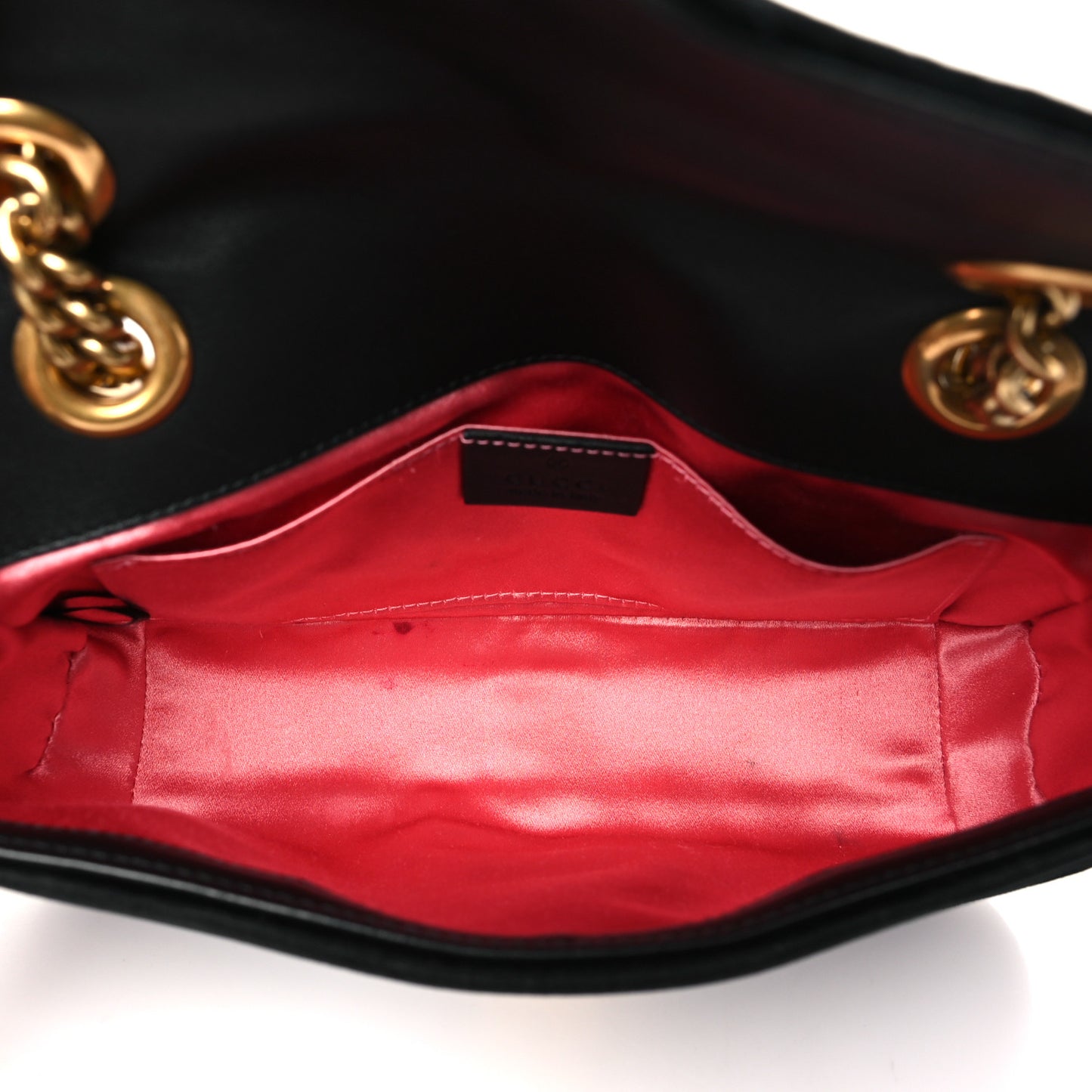 Velvet Matelasse Mini GG Marmont Shoulder Bag Black