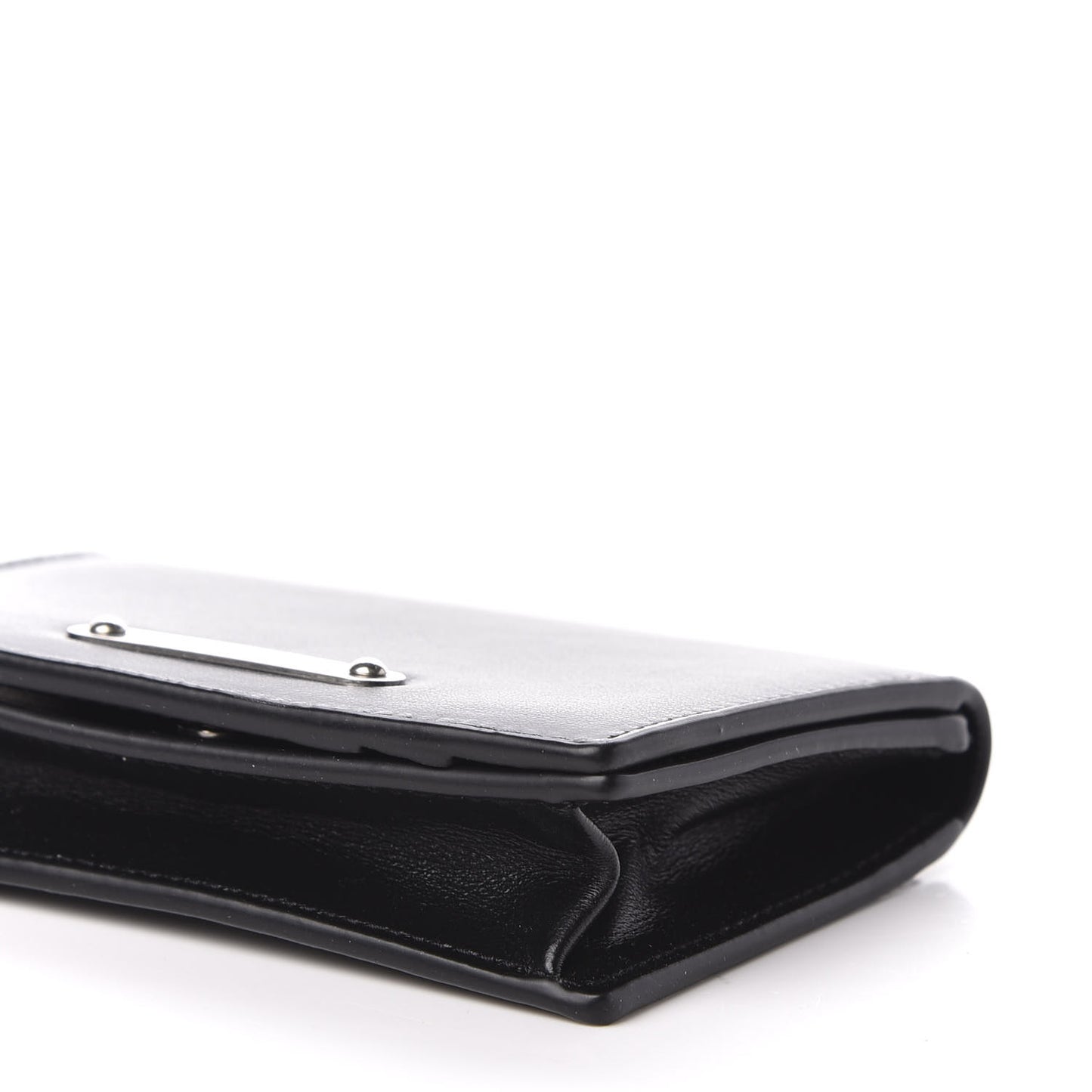 Smooth Calfskin Business Card Case Black