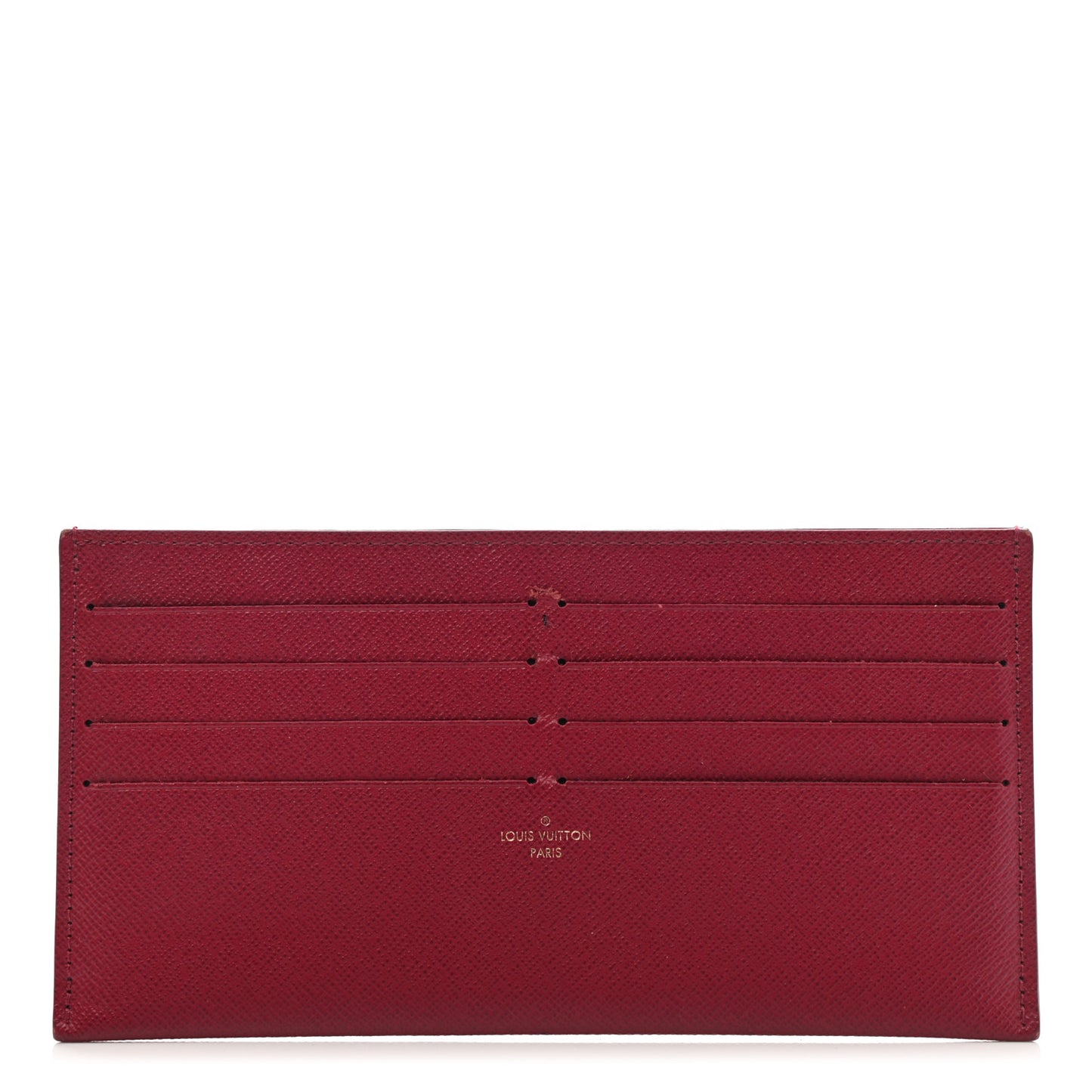 Calfskin Felicie Card Holder Insert Fuchsia
