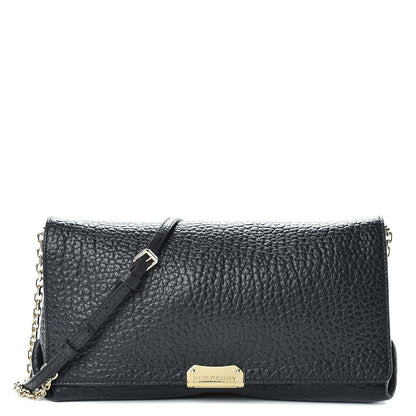 Burberry Signature Grain Medium Mildenhall Crossbody Bag Black 1 of 11