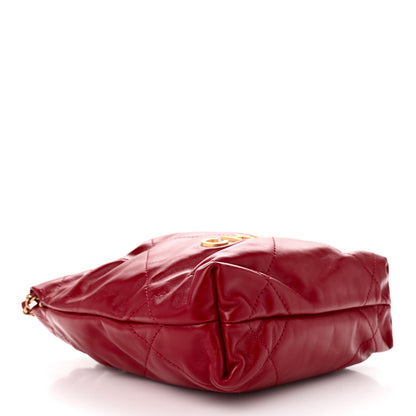 Chanel Shiny Calfskin Quilted Mini Chanel 22 Red 4 of 10