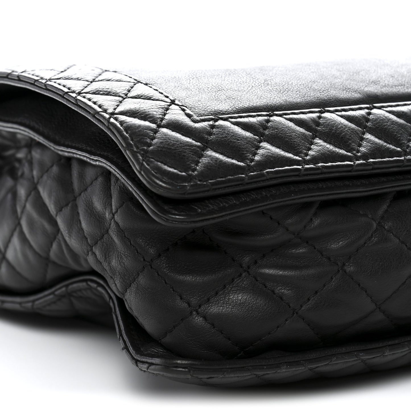 Calfskin Large Boy Reverso Flap Black