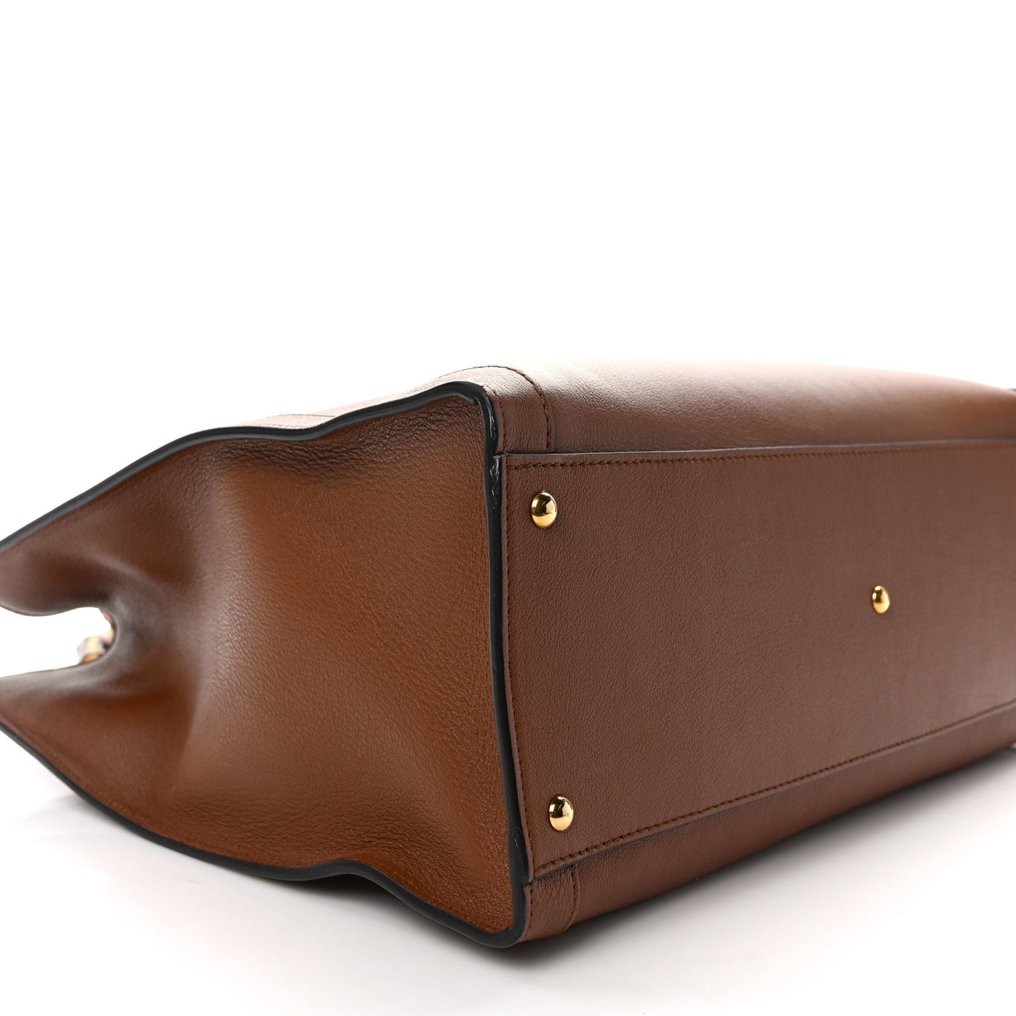 Wonka Grain Calfskin Medium Diana Tote Bag Cuir Yellow Fluo