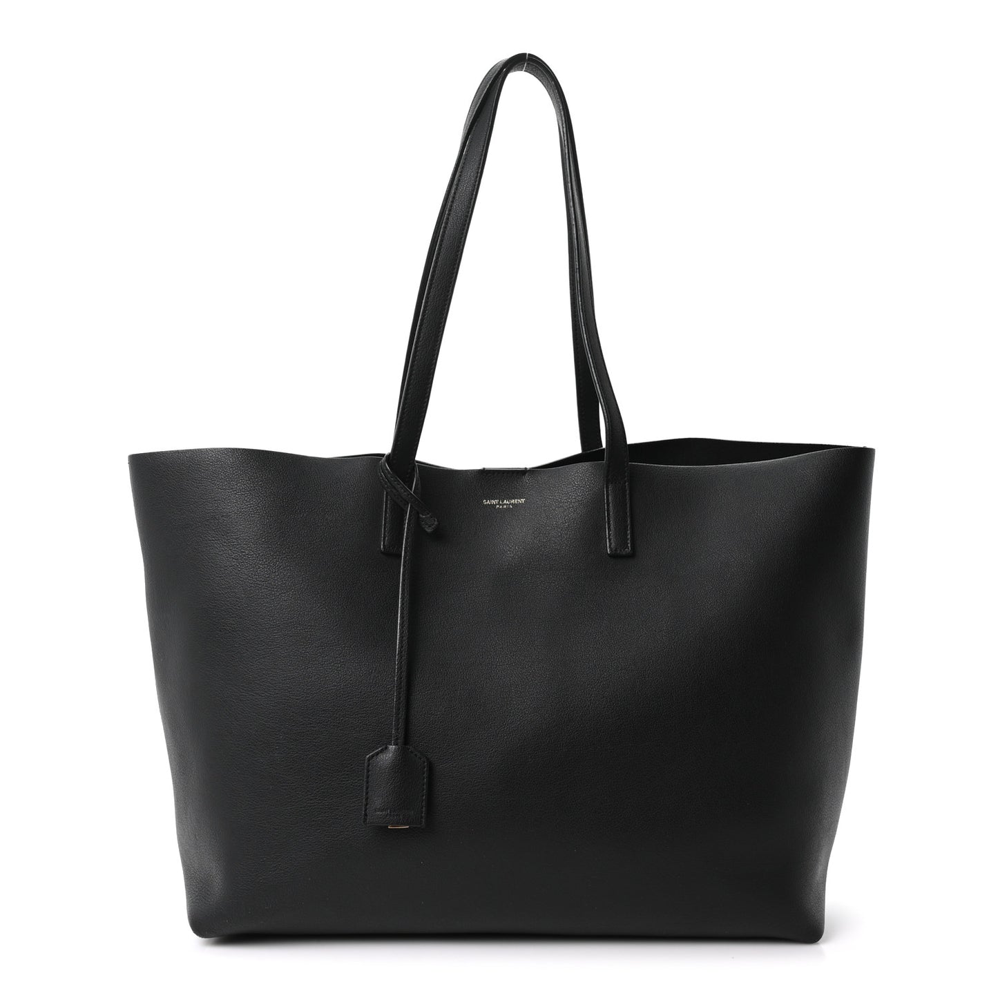 Calfskin Large Shopping Tote Black