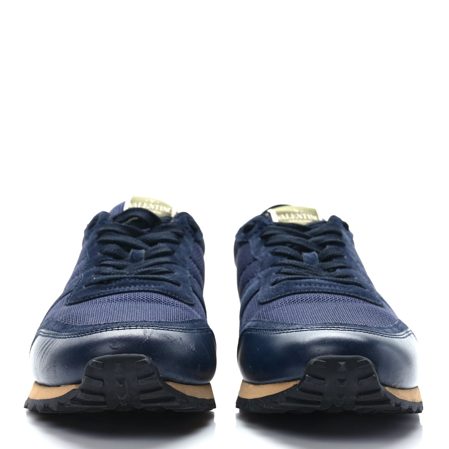 Nylon Suede Mens Rockrunner Sneakers 42 Navy