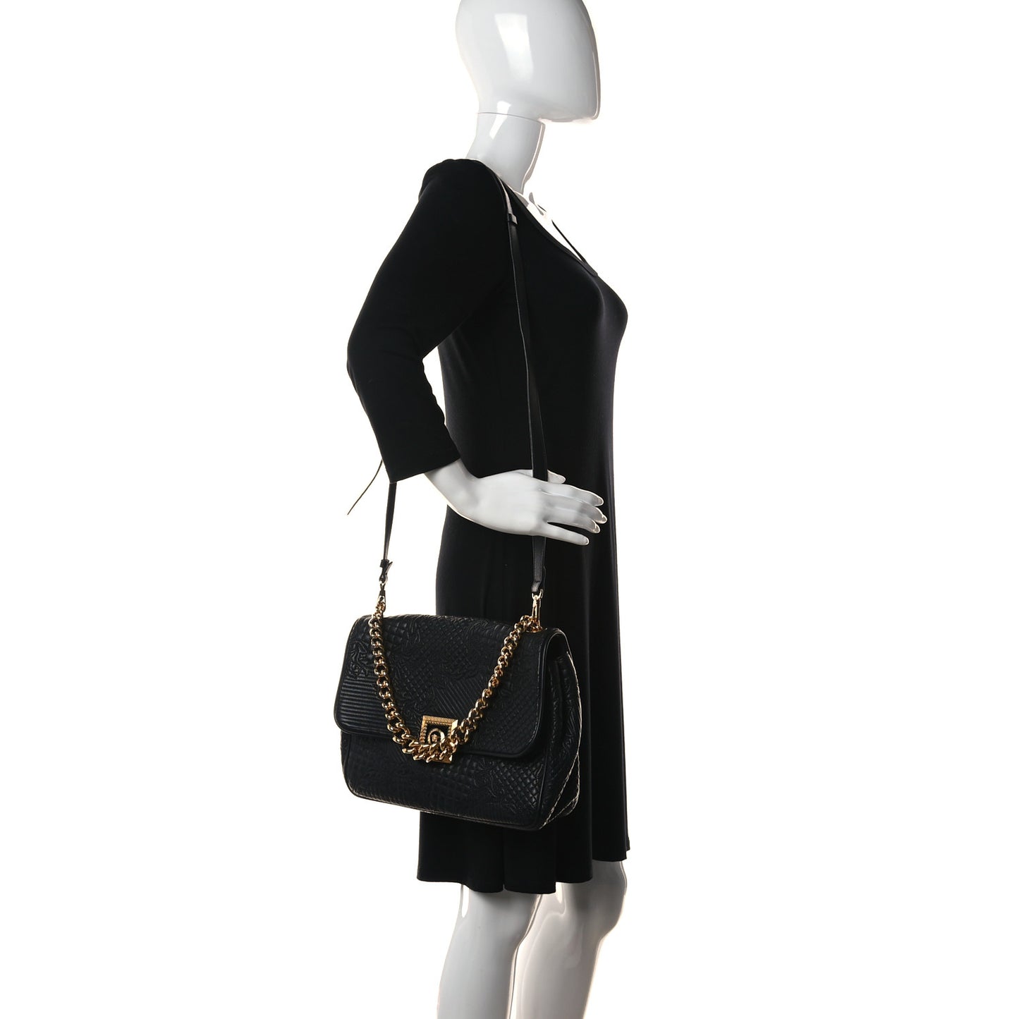 Calfskin Micro Vanitas New Icon Handbag Black