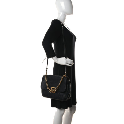 Versace Calfskin Micro Vanitas New Icon Handbag Black 2 of 14