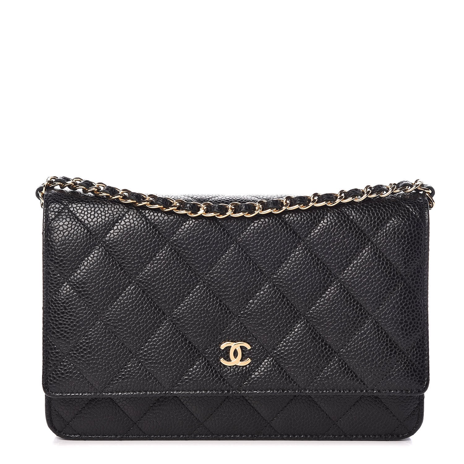 Chanel Caviar Quilted Wallet On Chain WOC Black 1 of 11