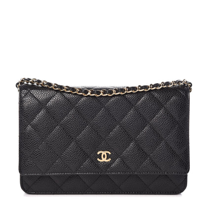 Chanel Caviar Quilted Wallet On Chain WOC Black 1 of 11