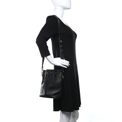 Fendi Vitello Grace Matte F is Fendi Grande Mon Tresor Bucket Bag Black 2 of 13