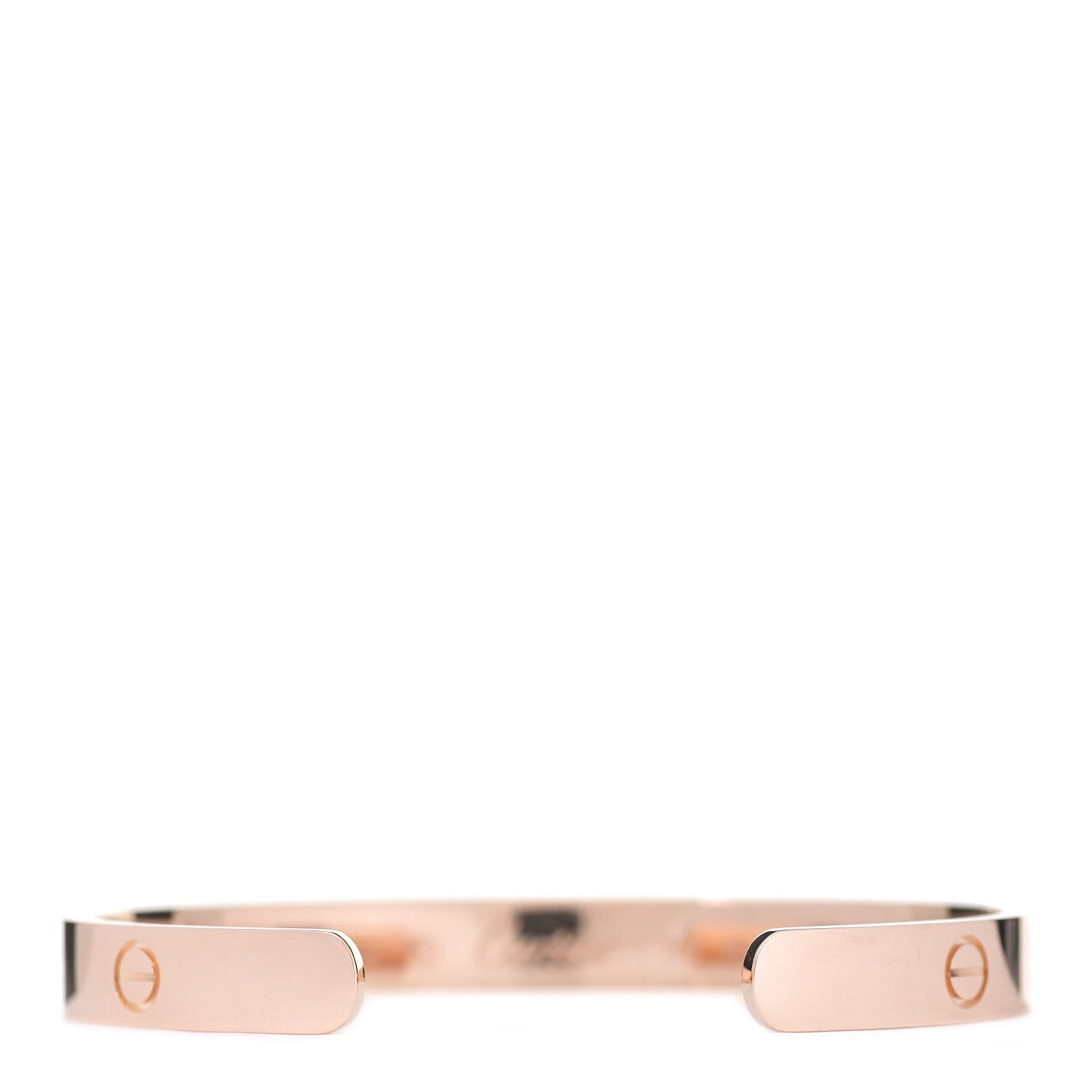 18K Pink Gold LOVE Cuff Bracelet 17