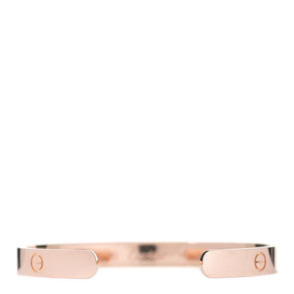 Cartier 18K Pink Gold LOVE Cuff Bracelet 17 2 of 4