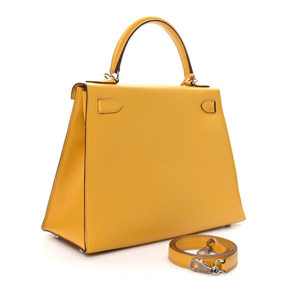 Hermes Epsom Kelly Sellier 28 Jaune Ambre 3 of 10