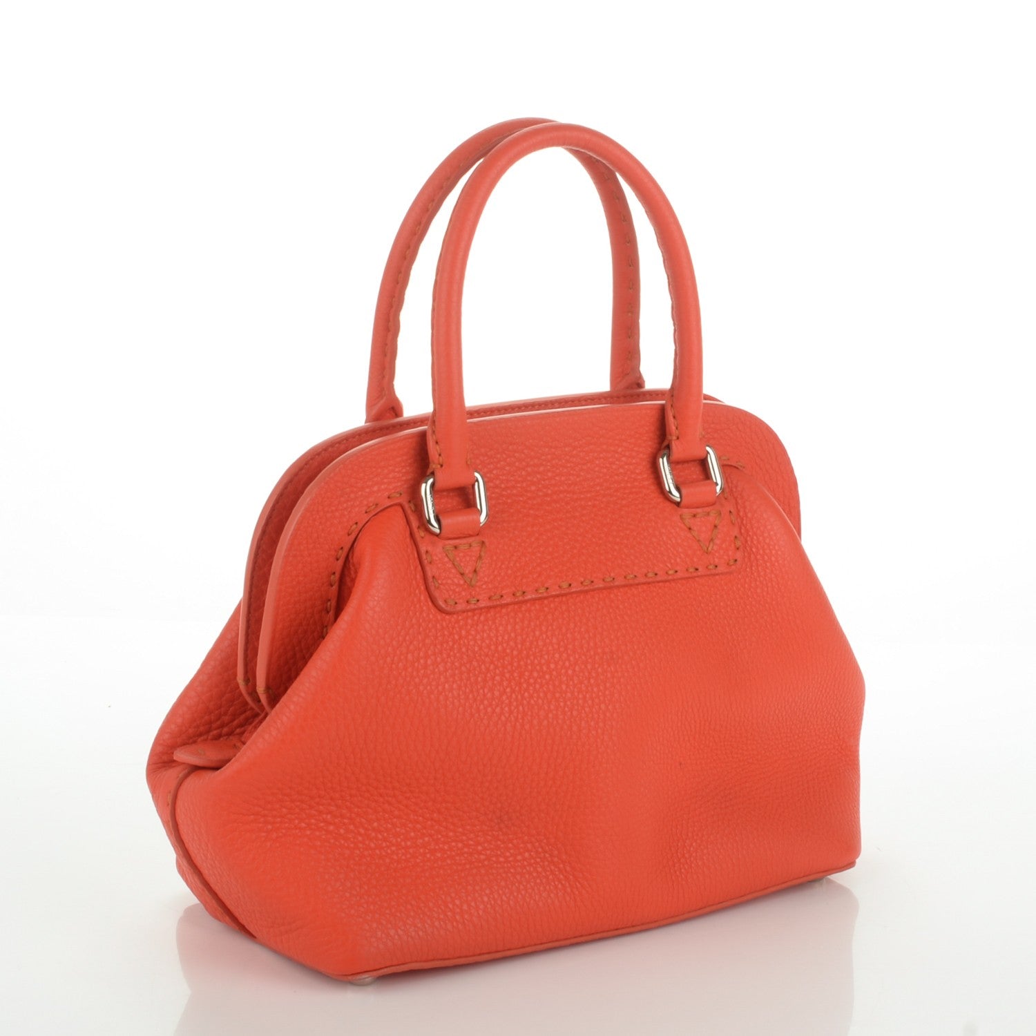 Fendi Cuoio Romano Selleria Adele 1328 Bag Orange 3 of 7