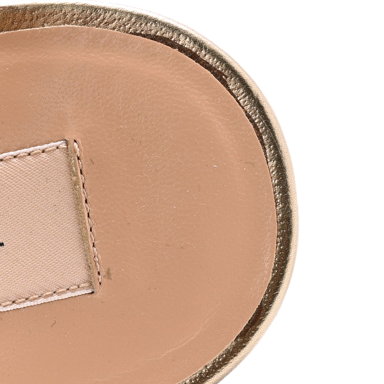 Valentino Garavani Metallic Calfskin Rockstud Ankle Wrap Flat Slide Sandals 39.5 Bronze 2 of 12