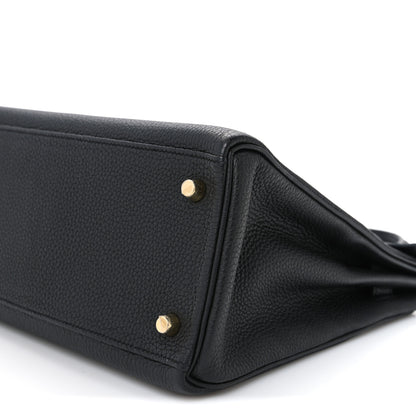 Hermes Togo Kelly Retourne 28 Black 10 of 10