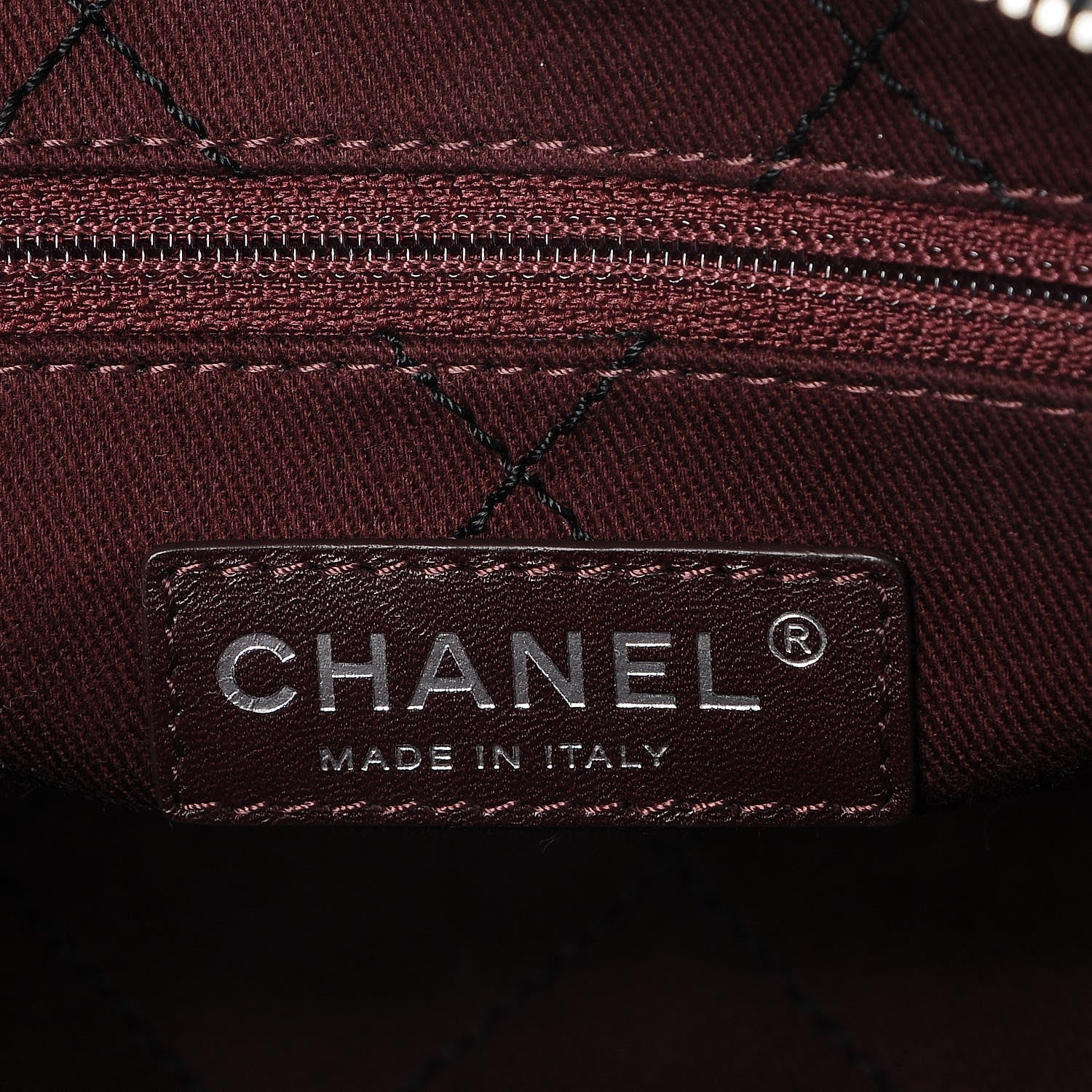 Chanel Caviar Quilted Small Deauville Bowling Bag Black 7 of 9