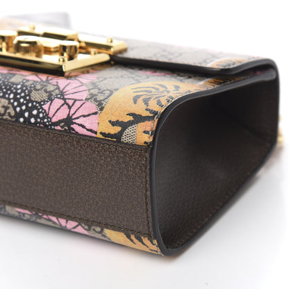 Gucci GG Supreme Monogram Bengal Small Padlock Shoulder Bag Beige Pink 8 of 9