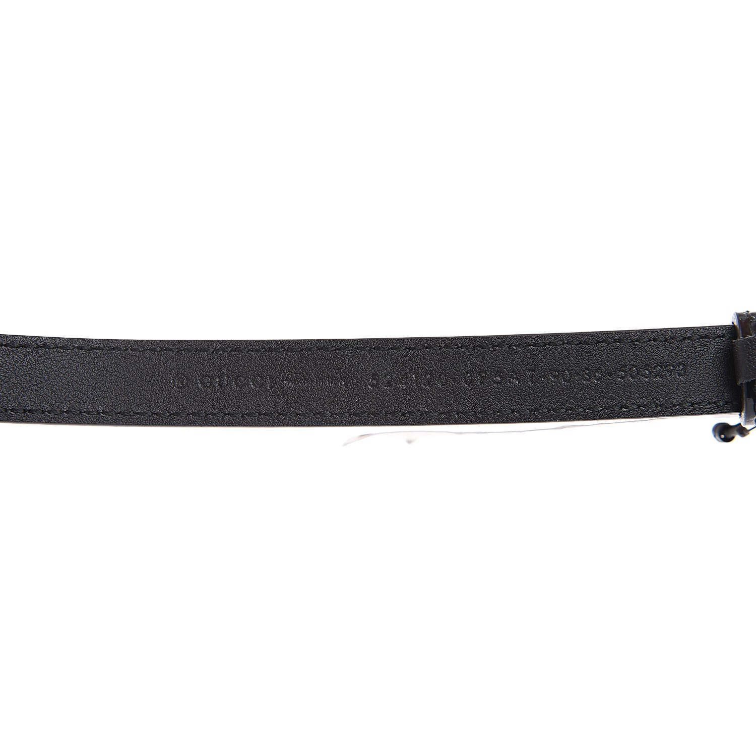 Gucci Skipper Calfskin Enamel Bee 15mm Belt 90 36 Black 5 of 5