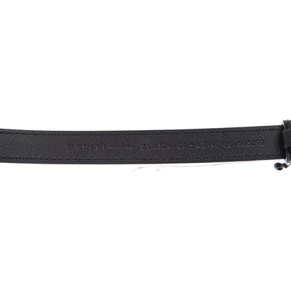 Gucci Skipper Calfskin Enamel Bee 15mm Belt 90 36 Black 5 of 5