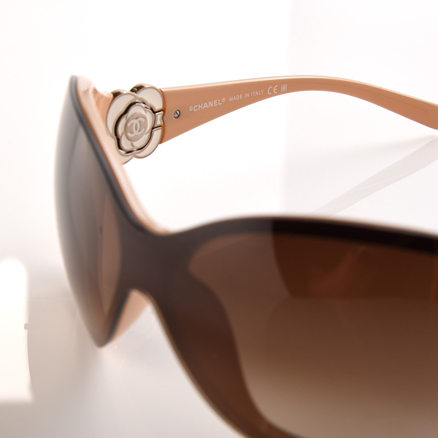 Chanel Camellia CC Sunglasses 6032 Beige 6 of 9