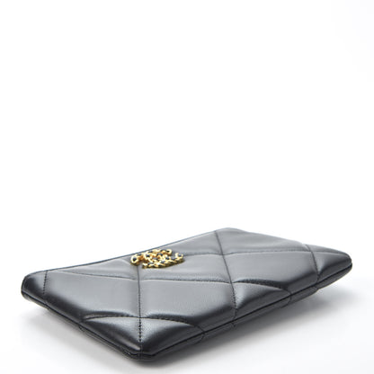 Chanel Goatskin Quilted 19 Cosmetic Case Black 3 of 9
