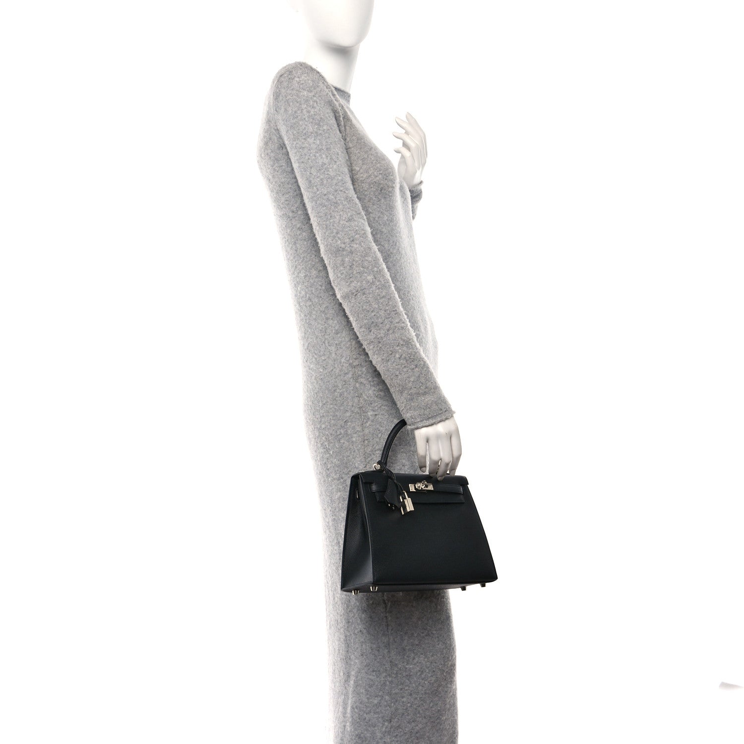Hermes Epsom Kelly Sellier 25 Black 2 of 10